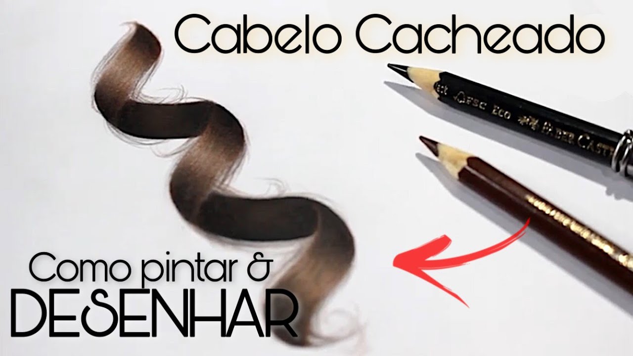 Como desenhar cabelo cacheado com o Lápis ✏️🤯 #fy #desenho #cabelo #c