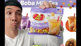 Boba Milk Tea Jelly Beans?! Trying Jelly Belly Boba Milk Tea Jelly Beans! - AndrewEatsAll