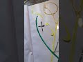 surprise in the art by Frank: giraffe, face and s green bike!!