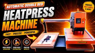 Automatic double bed Heat press Machine #heatpressmachine