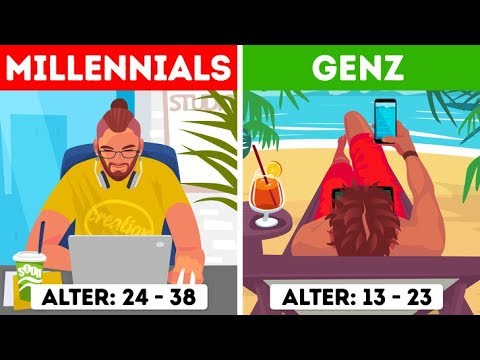 Video: Unterschied Zwischen Gen X Gen Y Und Millennials