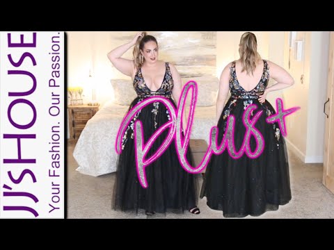 plus size dresses formal black