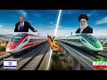 Israel 🇮🇱 vs Iran 🇮🇷 – Top 6 Fastest Trains | 300 km/h SHOCK at the End! 🚄🔥