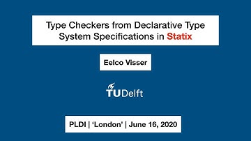 PLDI 2020 - Spoofax Tutorial Part 3 Statix