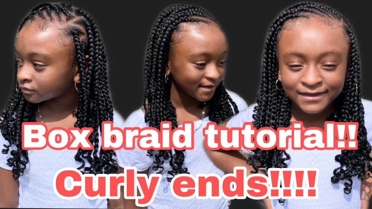 Box Braids tutorial! Curly ends?? - YouTube