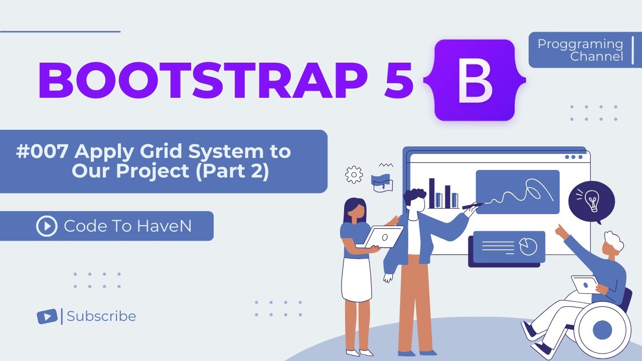 Bootstrap Tutorial Bangla #7: Apply Grid System to Our Project (Part 2 ...