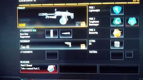 Best Class setup Black ops 2- "HAMR" best LMG