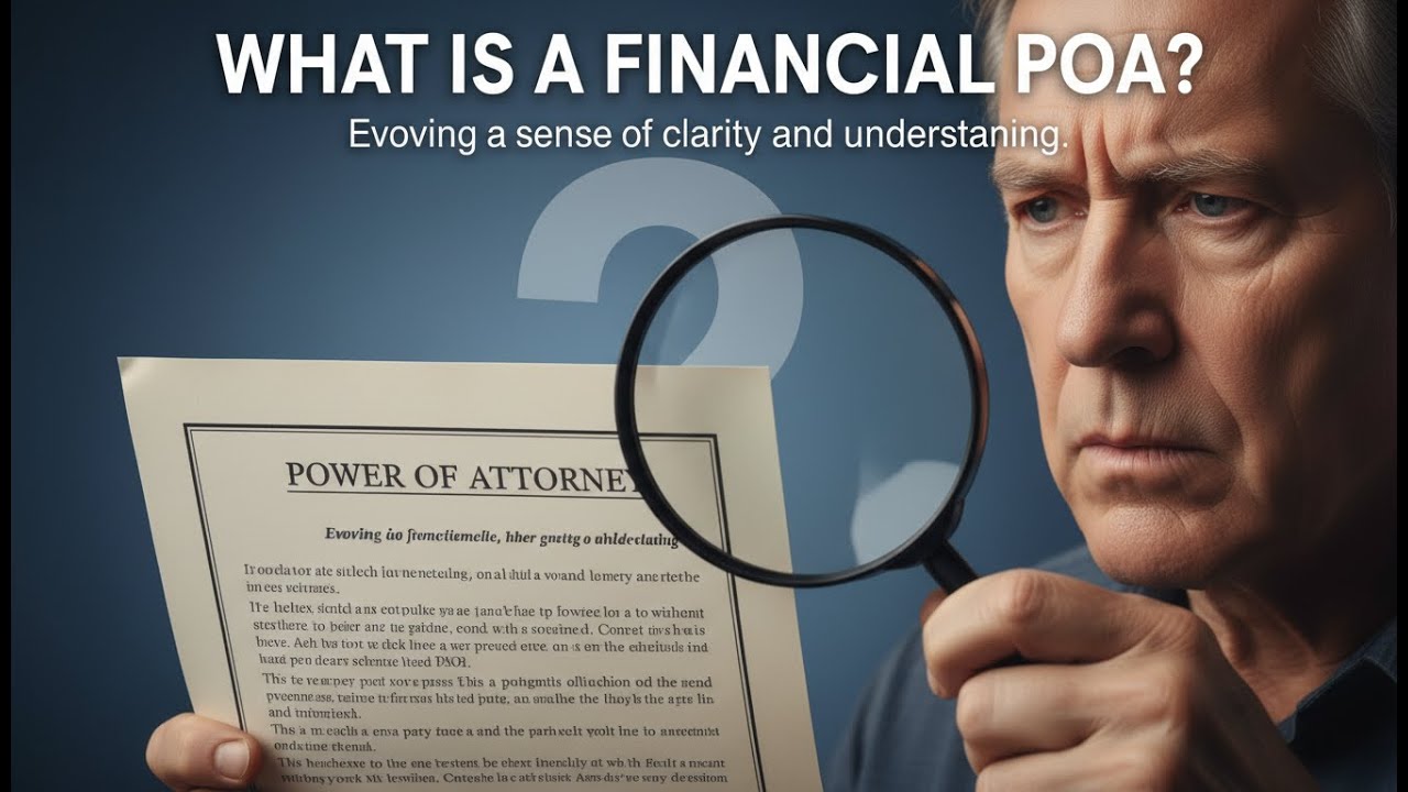 What Is A FINANCIAL POWER OF ATTORNEY?