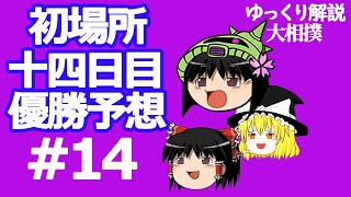 「正代💥照ノ富士」ゆっくり解説大相撲＃14　＃十四日目優勝予想　　＃初場所　＃十四日目　＃大相撲　＃sumo　＃JAPAN