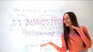 The Maths Prof: Solving Trig Equations (with multiple solutions) PART 3