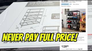 Harbor Freight 5-Tier Garage Shelving Review Assembly