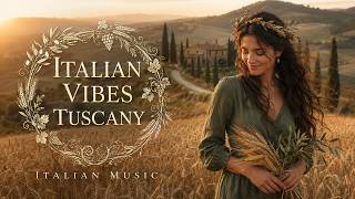 Tuscany Italy 4K 🇮🇹 Beautiful Italian Music, Golden Hills, Vineyards & Slow Living screenshot 1