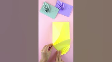 Leaf envelope on easy way DIY #envelope #diy #easy #howto #origami