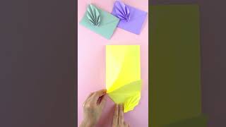 Leaf envelope on easy way DIY #envelope #diy #easy #howto #origami