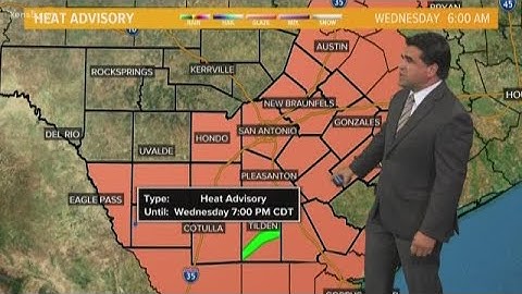 Heat advisory in effect