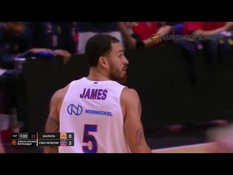 Valencia Basket - CSKA Moscow 71-96: Mike James (20 points)