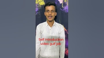 self introduction video gulf countries Saudi Arabia job #viral #shorts #short
