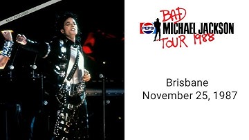 Michael Jackson - Bad Tour Live in Brisbane, Australia (November 25, 1987)