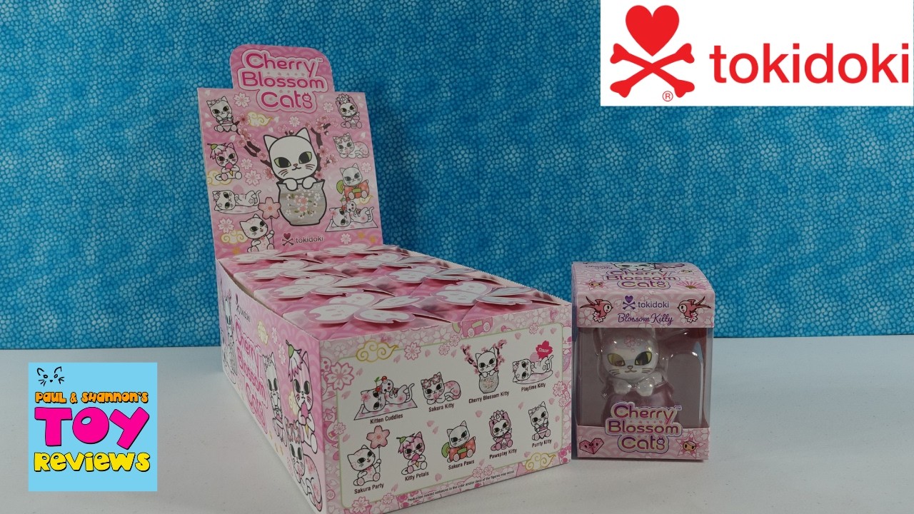 ☆クマさんが可愛い苺とSpring猫ちゃんイヤリング☆ Cherry Blossom Cats Tokidoki Blind Box Collector Figure Unboxing