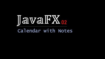 JavaFX 02 - Calendar