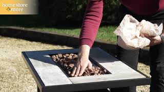 Phoenix Rectangular Gas Firepit | Product Assembly | Home Store + More