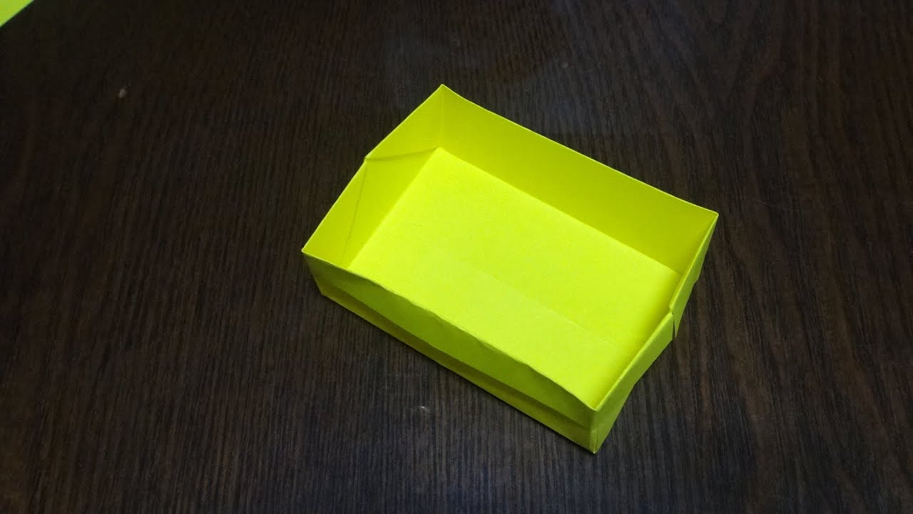 종이접기 상자 만들기 -쉬운 상자만들기 - 상자접기 easy origami box [진진종이접기] - YouTube