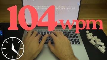 Typing 104 Words Per Minute | Real-Time Speed | Improve Your Typing