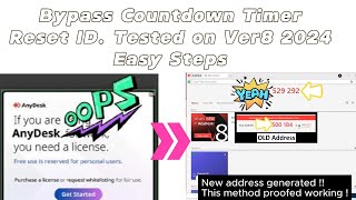 Reset AnyDesk License Warning| Bypass countdown timer splash screen| Reset Address or ID V8 2024
