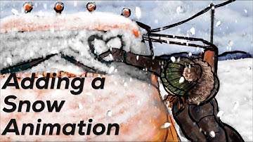 Adding a Snow Animation to a 2D Scene with the Particle System // Experimenting in Blender 2.91
