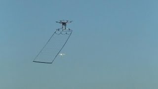 Tokyo police drones use nets to catch illegally flown devices