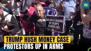 Dueling Protesters Shout and Argue Outside Donald's Trump's Hush Money Trial
