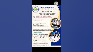 🔥Lab technician grade 2 course online #2024 #job #goviral #hyderabad #ytshorts