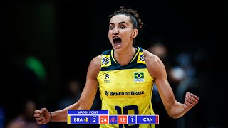 Gabi & Ana Cristina Dominated Against Canada in Women's VNL 2024 !!!