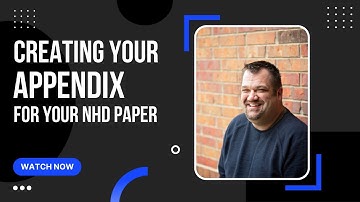 Creating an Appendix