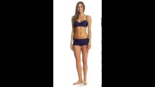 Helen Jon Solid Skirted Hipster Bikini Bottom Swimoutlet