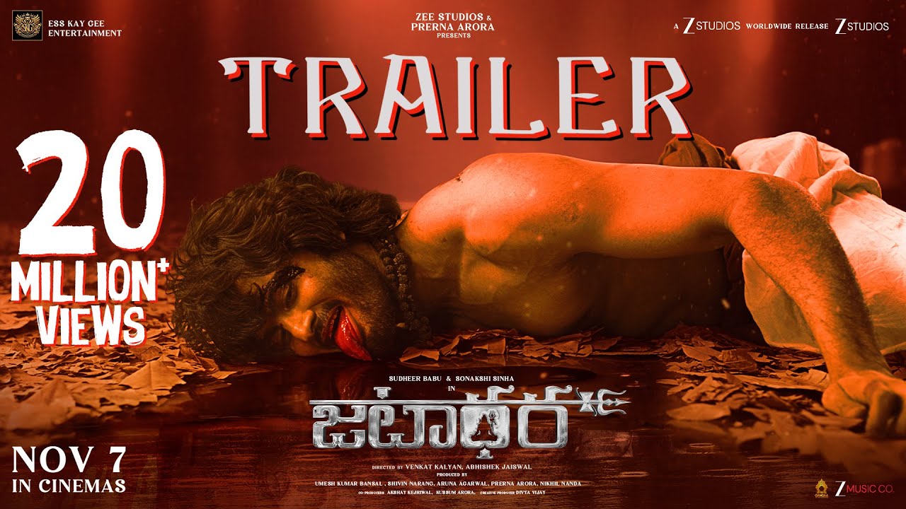 JATADHARA Official Telugu Trailer | Sudheer Babu | Sonakshi Sinha | Prerna Arora | In Cinemas 7 Nov
