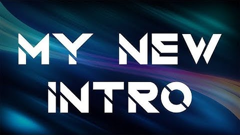 My first video support me channel intro