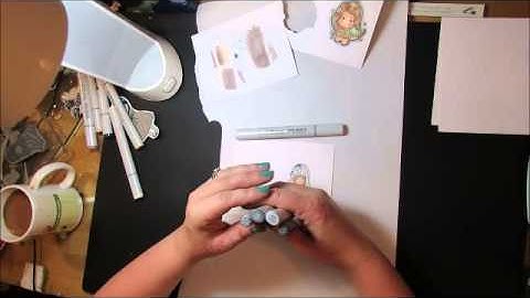 Copic Marker coloring Tutorial pt 1
