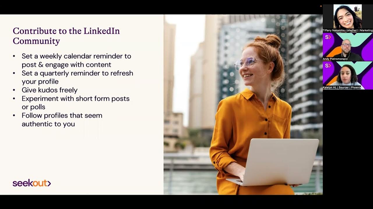 Optimizing your Candidacy LinkedIn Live YouTube