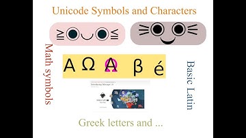 Inkscape  Tutorial. Inkscape 1.0 Unicode Characters, Unicode  Symbols, Greek  & math symbols