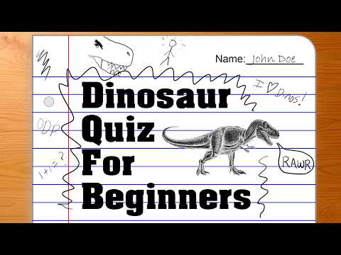 Dinosaur Quiz (Can You Name All 10?)