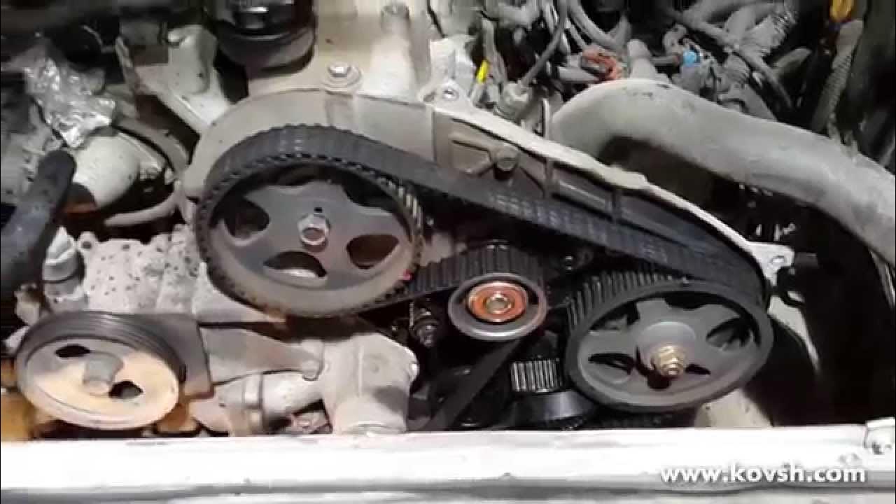 Ремонт Хендай Матрикс: Снятие, проверка и установка ремня привода механизма газо