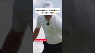 Bryson chirps Phil's Champions Tour record 🥶#golf #brysondechambeau #philmickelson #golfdrama #pga