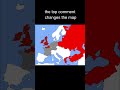 The top comment changes the map PT: 8! #map #mapping #geography #europe