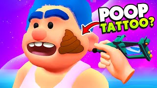 I Tattoo TERRIBLE Pictures on Peoples Faces - Shave & Stuff VR