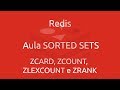 Curso de redis - ZCARD, ZCOUNT, ZLEXCOUNT e ZRANK