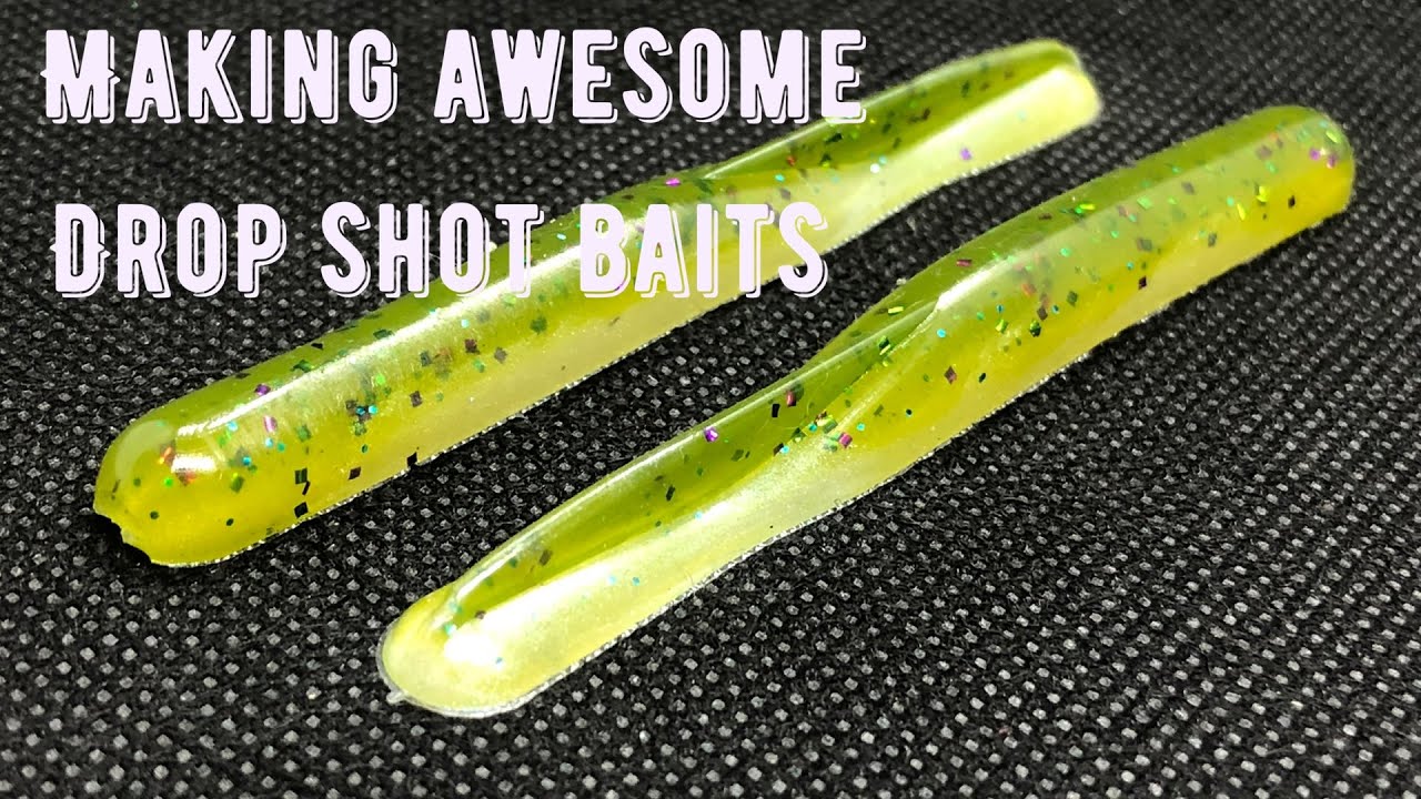 Making Soft Plastic Baits - Making AWESOME Drop Shot Baits with