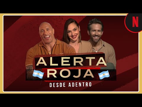 Alerta roja en Argentina | Anécdotas de rodaje con La roca, Ryan Reynolds y Gal Gadot