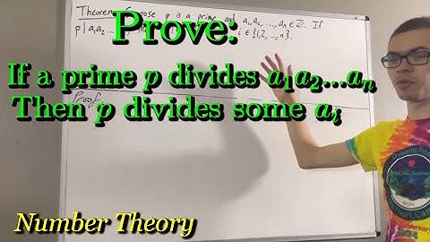 Prove if a prime p divides a1a2...an, then p divides some ai (ILIEKMATHPHYSICS)