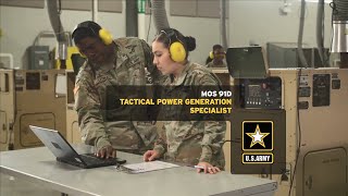 Army Generator Mechanic - 91D - Tactical Power Generation Specialist
